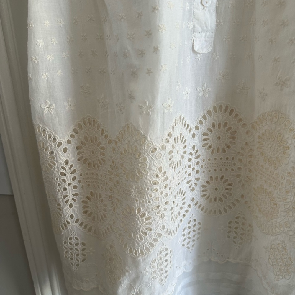 Vintage Johnny was eyelet dress beige - Picture 3 of 7